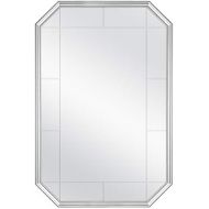 MCS Georgian Revival Grooved Wall Mirror, 24 x 36 Inch, Silver