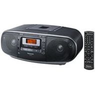 Panasonic RX-D55GC-K Boombox - High Power Portable Stereo AMFM Radio, MP3 CD, Tape Recorder with USB & Music Port Sound with 2-Way 4-Speaker (Black)