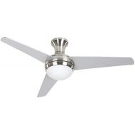 Yosemite Home Decor ADALYN-BBN 48-Inch Ceiling Fan in Bright Brush Nickel Finish with 16-Inch Lead Wire, Burnished Bronze