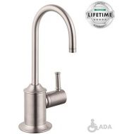 hansgrohe 04302800 Talis C 9-inch Tall 1-Handle Cold Water Filtration Faucet in Stainless Steel Optic