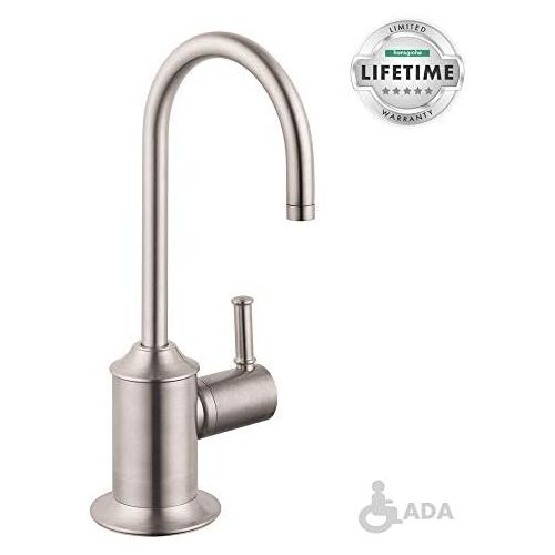  hansgrohe 04302800 Talis C 9-inch Tall 1-Handle Cold Water Filtration Faucet in Stainless Steel Optic