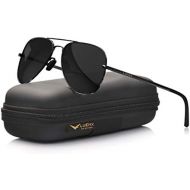 [아마존 핫딜] [아마존핫딜]LUENX Aviator Sunglasses Womens Polarized Mirror with Case - UV 400 Protection 60MM