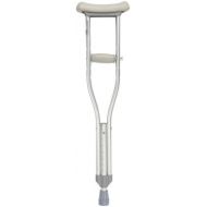 Drive Medical Aluminum Crutch with Comfortable Underarm Pad and Handgrip, Gray, Pediatric