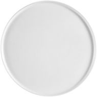 CAC China PP-12 Porcelain Round Flat Pizza Plate, 12-Inch, Super White, Box of 12