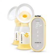 Medela Freestyle Flex Breast Pump, Closed System Quiet Handheld Portable Double Electric Breastpump, Mobile Connected Smart Pump with Touch Screen LED Display and USB Rechargeable