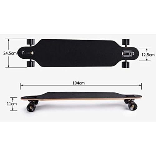  Gib niemals auf Erwachsenes Longboard-Skateboard mit Vier Radern Strassen-Skateboard Skateboard mit Vier Radern Strasse Skill Boy und Girl Dance Board (Farbe : C)