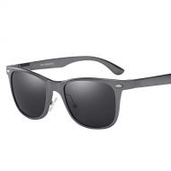 SX Mens and Womens Polarized Sunglasses, Aluminum-Magnesium Full-Frame Outdoor Sports Riding Glasses (Color : Gun Frame)
