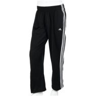adidas Mens 3-Stripe Tricot Pants, Black/White, X-Large/Tall