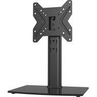 [아마존베스트]Hemudu Universal Swivel TV Stand/Base Table Top TV Stand for 19 to 39 inch TVs with 90 Degree Swivel, 4 Level Height Adjustable, Heavy Duty Tempered Glass Base, Holds up to 99lbs, HT02B-0