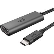 [아마존베스트]Uni USB C to HDMI Adapter (4K@60Hz), uni USB Type-C to HDMI Adapter [Thunderbolt 3 Compatible] for MacBook Pro 2018/2017, MacBook Air/iPad Pro 2018, Samsung Galaxy S10/S9, Surface Book