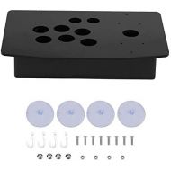 Walfront New Arrival DIY Arcade Panel Acrylic Inclined+Joystick Case Replacement for Arcade Game,Black