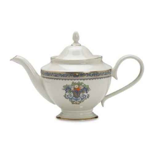 레녹스 Lenox Autumn Gold Banded Ivory China Teapot with Lid