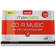 [아마존베스트]Maxell 625156 Premium Quality Recording Surface Recordable CD (Audio Only) for Noise Free Playback and CD Drive Playback