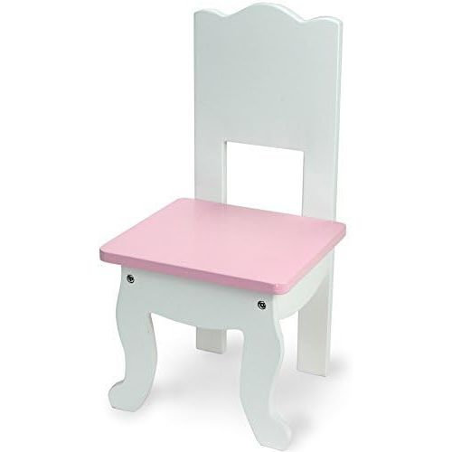  Sophias Doll Table & Chairs Set by, Fits American Girl Dolls and More, White Doll Table & Two Doll Chairs Set for a Doll Tea Party! Doll House Furniture for American Doll