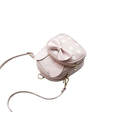  Leomoste leomoste Kids Cute Bowknot Shoulder Bag with Rabbit Ears Mini Handbag Satchel