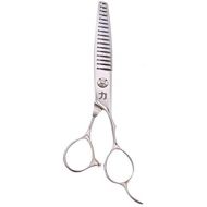 ShearsDirect Japanese 440C Stainless Steel Thinning Shear with 17 Teeth and Tear Drop Handle, 6.0