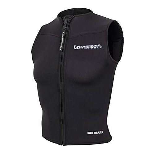 Lemorecn Womens Wetsuits Top Premium Neoprene 3mm Zipper Diving Vest