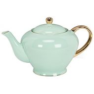 Abbott Collection 27-Evelyn/TPOT Mint Teapot with Gold Handle