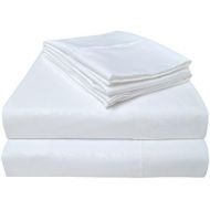 Visit the Superior Store Wrinkle Resistant 3000 Series Ivy Embossed Bed Sheet Set with Bonus Pillowcase Set, California King, White