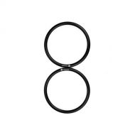 TOPIND 3 Large Size Aluminium Baby Sling Rings for Baby Carriers & Slings of 2 pcs (Black)