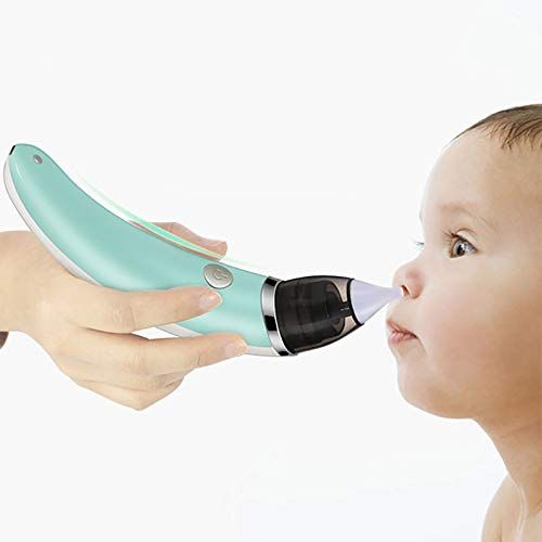  Klaury Baby Nasal Aspirator, Electric Nose Cleaner with 5 Suction Levels and 2 Tips Safe Hygienic for Infants & Newborns, USB Charged