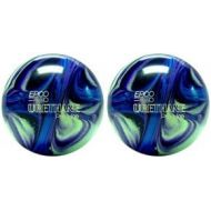 BuyBocceBalls EPCO Duckpin Bowling Ball- 2 Urethane Pro-Line - Purple, Blue & Mint Balls
