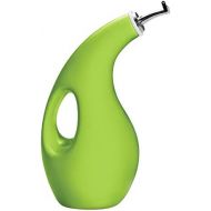 Rachael Ray Solid Glaze Ceramics EVOO Olive Oil Bottle Dispenser with Spout - 24 Ounce, Green