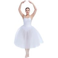HDW DANCE Women Romantic Long Tutus Ballet Dance Costume 5 Layers Tulle Skirts