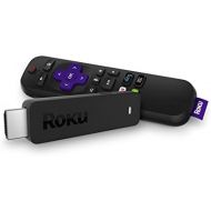 Roku Streaming Stick | Portable, power-packed player with voice remote with TV power and volume (2017) (Certified Refurbished)
