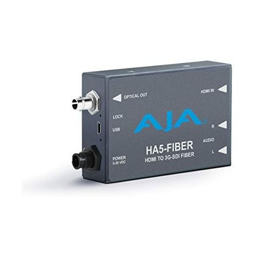  Aja AJA HA5-Fiber HDMI to 3G-SDI over Fiber Video and Audio Converter