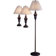 Coaster Home Furnishings 3-piece Lamp Set Bronze and Gold