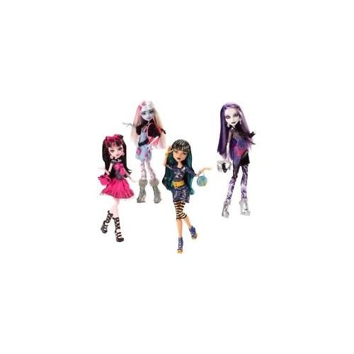 마텔 Monster High Picture Day Dolls Set of 4: Spectra, Cleo, Abbey, and Draculaura