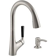 Visit the Kohler Store Kohler K-R562-SD-VS Malleco Pull-down Kitchen Sink Faucet with Soap/Lotion Dispenser, Vibrant Stainless