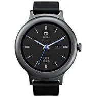 LG W270 Smartwatch Stainless Steel w Leather Band - Titanium, Black (Certified Refurbished)