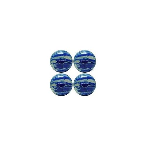  BuyBocceBalls EPCO Candlepin Bowling Ball- Marbleized - Blue & White four Ball
