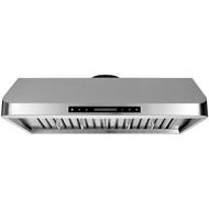 Thor Kitchen Thorkitchen HRH3001U 900 cfm Under Cabinet Stainless Steel Range Hood with LED Display Touch Sensor Control, 30, Stainless Steel