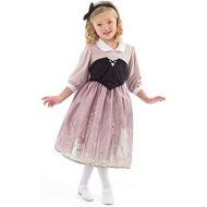 Little Adventures Sleeping Beauty Day Dress with Headband Princess Costume (Large Age 5-7)