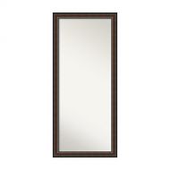 Amanti Art Full Length Mirror | Solid Wood Full Body Mirror | Cyprus Walnut Mirror Full Length | Floor Length Mirror 28.88 x 64.88