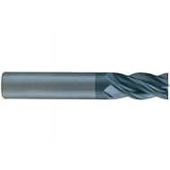SGS 36534 Z1 Z-Carb High Performance End Mill, Aluminum Titanium Nitride Coating with Flat, 12 Cutting Diameter, 1 Cutting Length, 12 Shank Diameter, 3 Length