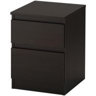 IKEA Ikea 2-drawer chest, black-brown
