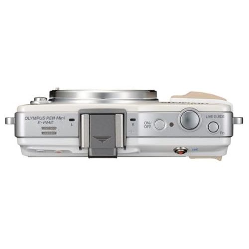  Olympus E-PM2 Mirrorless Digital Camera, White (Body Only)
