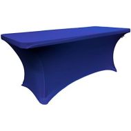 LA Linen Spandex Table Cloth for a 6-Feet Rectangular Table, 72 by 30 by 30-Inch, Royal Blue