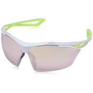 상세설명참조 Nike EV0914-070 Vaporing M Frame Speed Tint with Extra White Lens Sunglasses, Pure Platinum/Volt