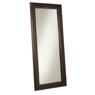Abbyson Allure Brown Leather Floor Mirror
