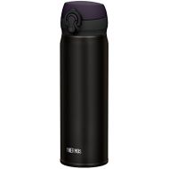 Thermos Stainless Steel Commuter Bottle, Vacuum insulation technology locks,0.5-L,ALL-Black,[one-touch open type] ,JNL-502 ALB