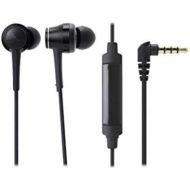 Audio-Technica ATH-CKR70iSBK Sound Reality In-Ear High-Resolution Headphones with In-Line Mic & Control, Black