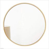 Mirror Bathroom, Wall-Mounted Round Vanity with Metal Frame, Nordic Minimalist Style, Clear Image