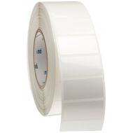 Brady THT-17-422-3 2 Width x 1 Height, B-422 Permanent Polyester, Gloss Finish White Thermal Transfer Printable Label (3000 per Roll)