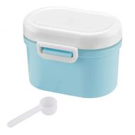 [아마존베스트]Portable Formula Dispenser with Scoop by Accmor, BPA Free Milk Powder Container, Food Storage, Candy Fruit Box, Snack Containers, for Infant Toddler Children Travel (Blue)