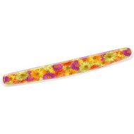3M Gel Wrist Rest for Keyboards, Soothing Gel Comfort with Durable, Easy to Clean Cover, 18, Fun Daisy Design (WR308DS)